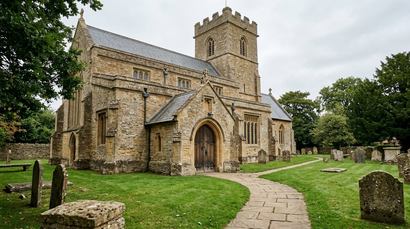 A traditional English parish church, the kind of place of worship where regular attendance can support a faith school application